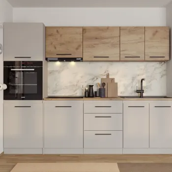 Set Mobila Bucatarie Linea 260 Casmir / Stejar C11 imagine