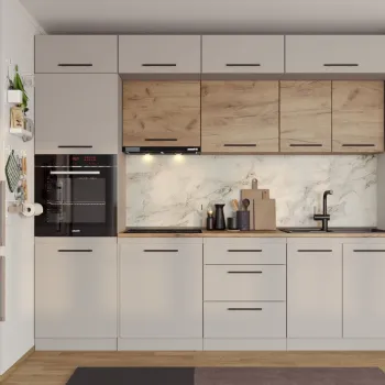 Set Mobila Bucatarie Linea 260 Casmir / Stejar C27 imagine