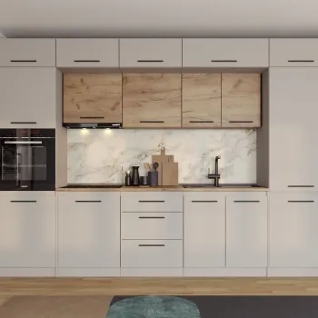 Set Mobila Bucatarie Linea 320 Casmir / Stejar C30 imagine