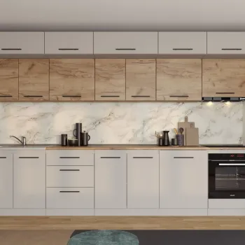 Set Mobila Bucatarie Linea 340 Casmir / Stejar C31 imagine