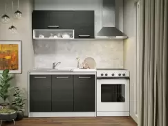 Set Mobila Bucatarie Mina 120 Alb/Ferrara C13 imagine