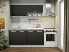 Set Mobila Bucatarie Mina 160 Alb/Ferrara C10 imagine