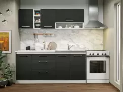 Set Mobila Bucatarie Mina 180 Alb/Ferrara C05 imagine