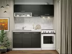 Set Mobila Bucatarie Mina 180 Alb/Ferrara C12 imagine