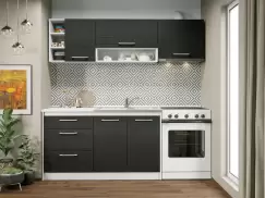 Set Mobila Bucatarie Mina 200 Alb/Ferrara C08 imagine