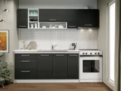 Set Mobila Bucatarie Mina 230 Alb/Ferrara C23 imagine