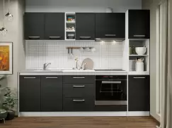 Set Mobila Bucatarie Mina 244 Alb/Ferrara C15 imagine