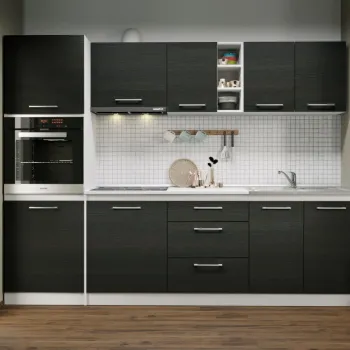 Set Mobila Bucatarie Mina 260 Alb/Ferrara C174 imagine