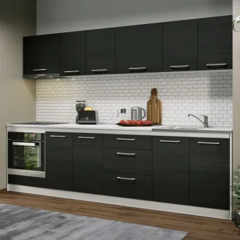 Set Mobila Bucatarie Mina 280 Alb/Ferrara C150 imagine