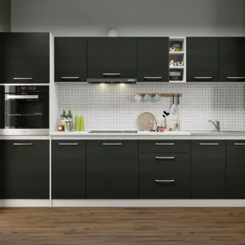 Set Mobila Bucatarie Mina 300 Alb/Ferrara C184 imagine