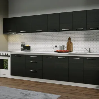 Set Mobila Bucatarie Mina 340 Alb/Ferrara C154 imagine