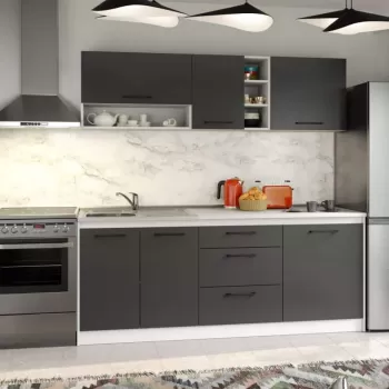 Set Mobila Bucatarie Mina Grafit 200 Gri Antracit C68 imagine