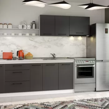 Set Mobila Bucatarie Mina Grafit 260 Gri Antracit C82 imagine