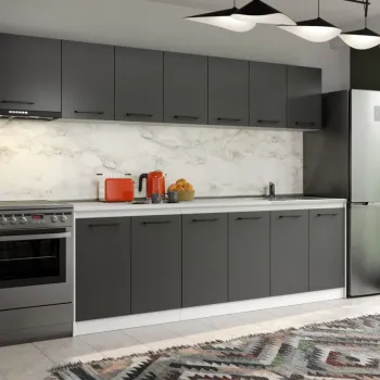 Set Mobila Bucatarie Mina Grafit 300 Gri Antracit C161 imagine