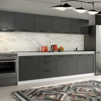 Set Mobila Bucatarie Mina Grafit 340 Gri Antracit C164 imagine