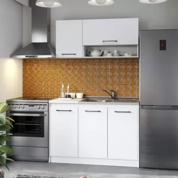 Set Mobila Bucatarie Mina Pure 120 Alb C52 imagine