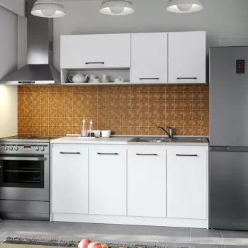 Set Mobila Bucatarie Mina Pure 160 Alb C50 imagine