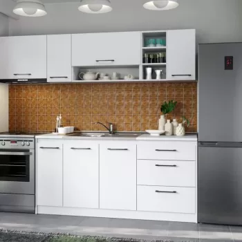 Set Mobila Bucatarie Mina Pure 230 Alb C56 imagine