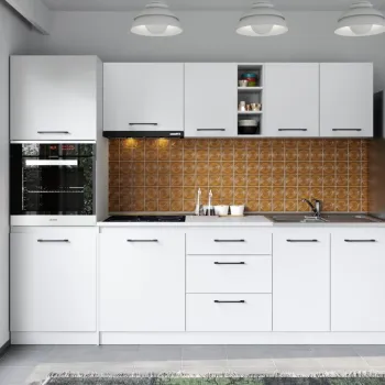 Set Mobila Bucatarie Mina Pure 260 Alb C170 imagine