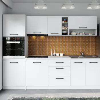 Set Mobila Bucatarie Mina Pure 260 Alb C171 imagine