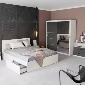 Set Mobila Dormitor Avangard C06 cu oglinda imagine