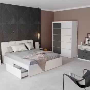 Set Mobila Dormitor Avangard C07 tapitat imagine