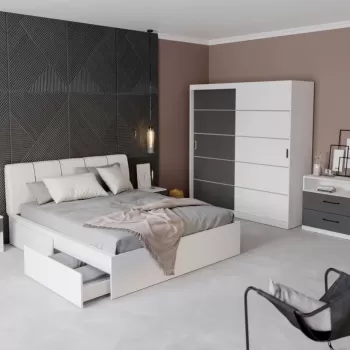 Set Mobila Dormitor Avangard C10 tapitat imagine