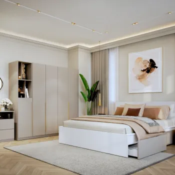 Set Mobila Dormitor Bej / Casmir Auris C15 imagine