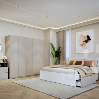 Set Mobila Dormitor Bej / Casmir Auris C19 imagine