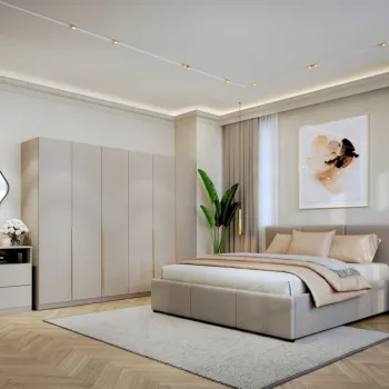 Set Mobila Dormitor Bej / Casmir Auris C20 imagine