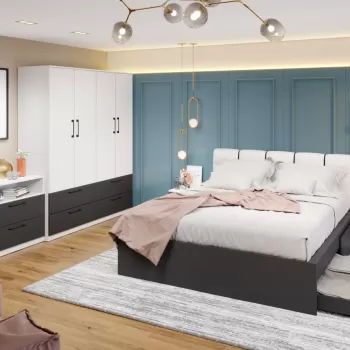 Set Mobila Dormitor Benjamin C11 tapitat imagine