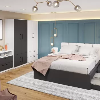 Set Mobila Dormitor Benjamin C13 tapitat imagine