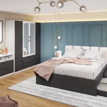 Set Mobila Dormitor Benjamin C18 tapitat / oglinda imagine