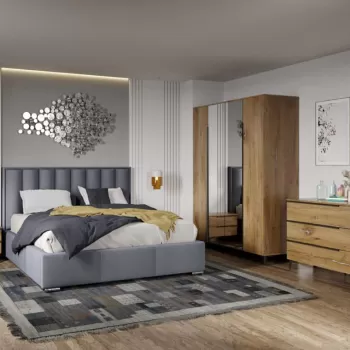 Set Mobila Dormitor Beverley cu oglinda imagine