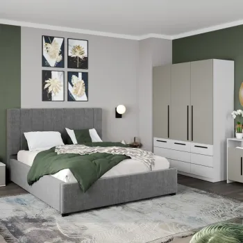 Set Mobila Dormitor Casmir / Alb Soares C05 imagine