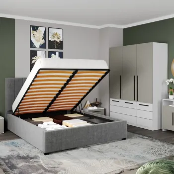 Set Mobila Dormitor Casmir / Alb Soares C06 imagine