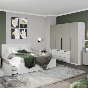 Set Mobila Dormitor Casmir / Alb Soares C07 imagine
