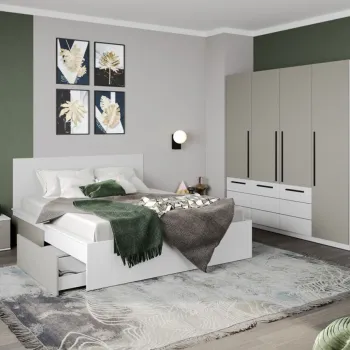 Set Mobila Dormitor Casmir / Alb Soares C08 imagine