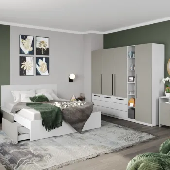 Set Mobila Dormitor Casmir / Alb Soares C13 imagine