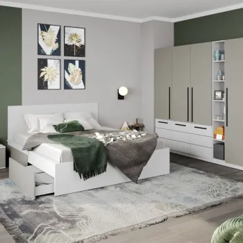 Set Mobila Dormitor Casmir / Alb Soares C14 imagine