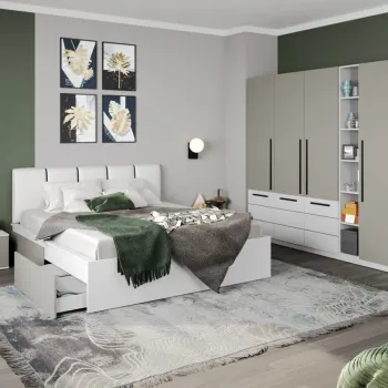 Set Mobila Dormitor Casmir / Alb Soares C16 imagine
