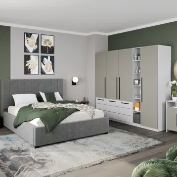 Set Mobila Dormitor Casmir / Alb Soares C17 imagine