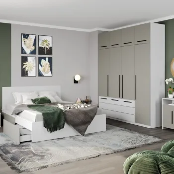 Set Mobila Dormitor Casmir / Alb Soares C24 imagine