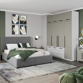 Set Mobila Dormitor Casmir / Alb Soares C25 imagine