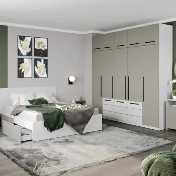 Set Mobila Dormitor Casmir / Alb Soares C26 imagine