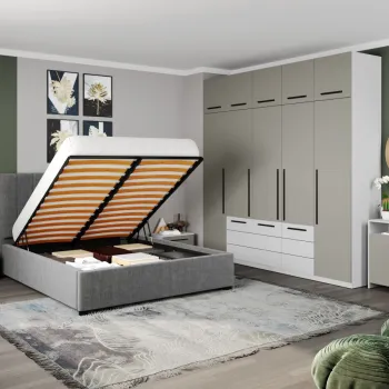 Set Mobila Dormitor Casmir / Alb Soares C30 imagine