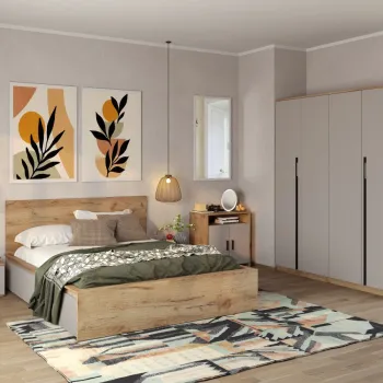 Set Mobila Dormitor Casmir / Stejar Siena C03 imagine