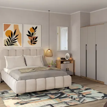 Set Mobila Dormitor Casmir / Stejar Siena C09 imagine