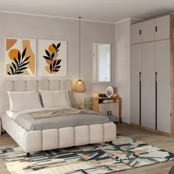 Set Mobila Dormitor Casmir / Stejar Siena C15 imagine