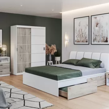 Set Mobila Dormitor Forest C05 tapitat imagine